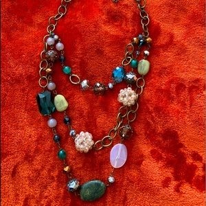 Beautiful Multi Stone-Bead Necklace